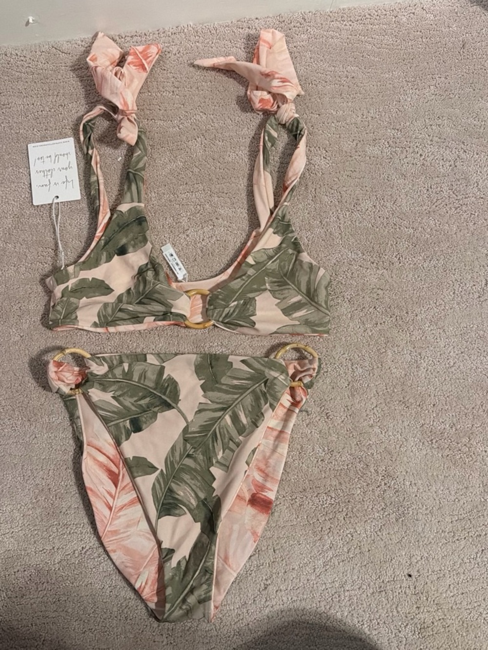 Show Me Your MUMU NWT Tropical reversible bikini